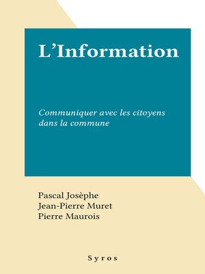 cover image of L'Information